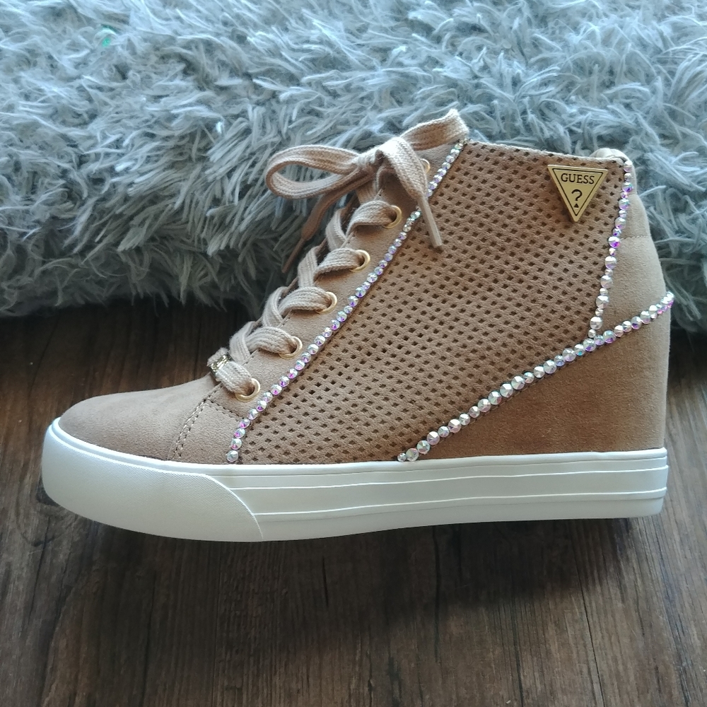 Bling Crystal ✨GUESS Sneaker Wedges🔻 (NEW)
